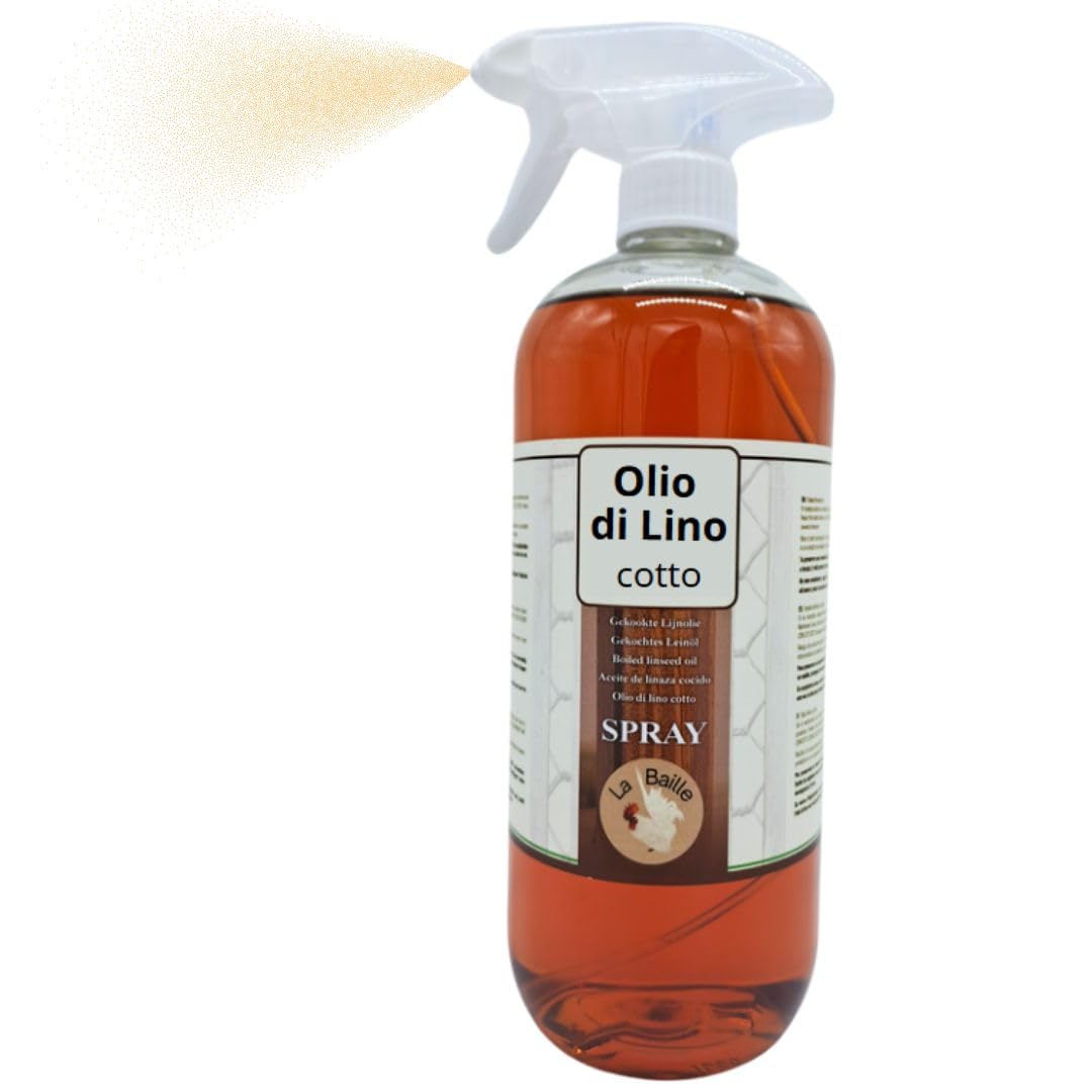 Olio Di Lino Per Legno La Baille - Spray Protettivo Per Interni Ed Esterni, Made In Belgium - Foto 6