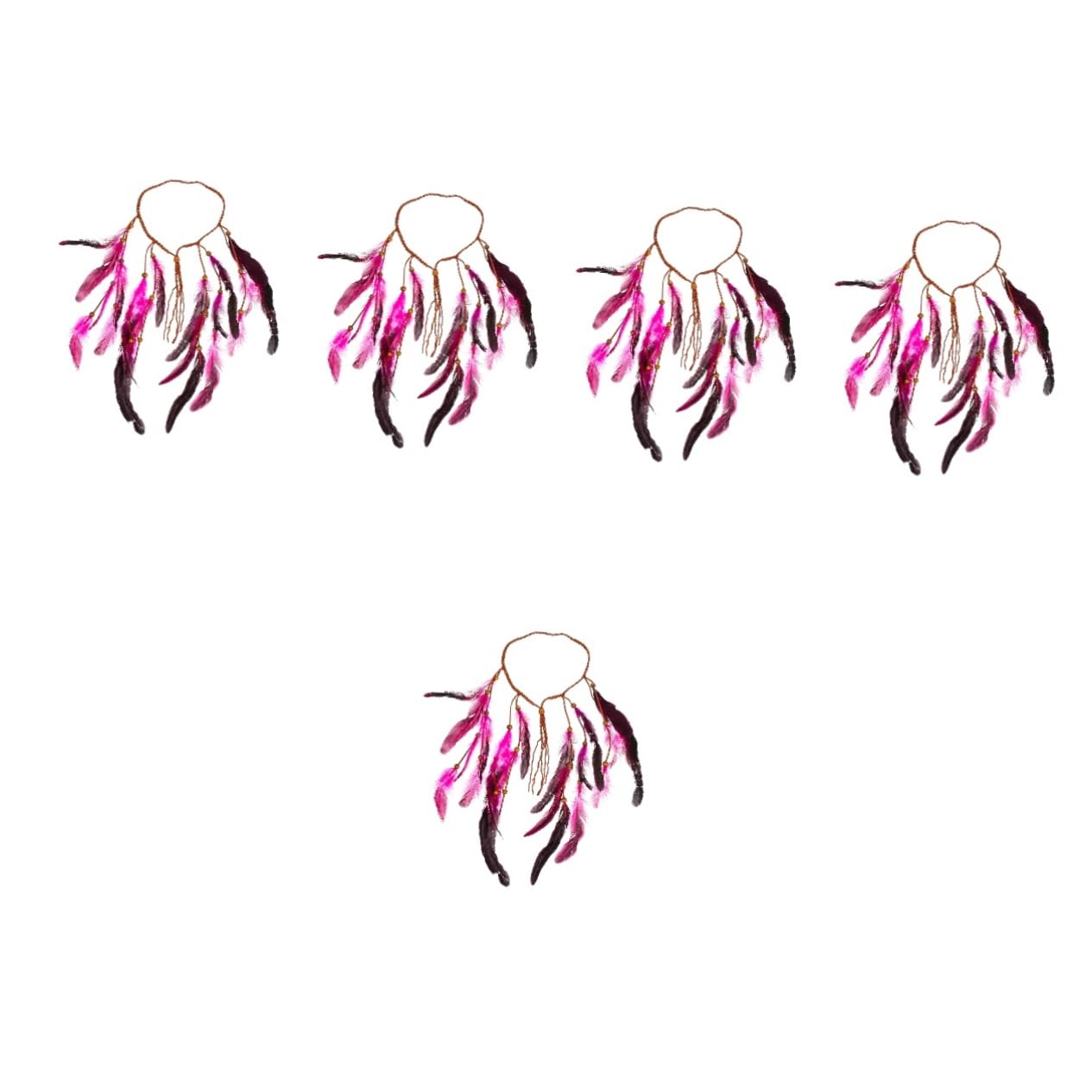 Beaupretty Lot De 5 Bandeaux À Pompons En Exquises Pour Femmes -tête À La Mode Pour Femmes