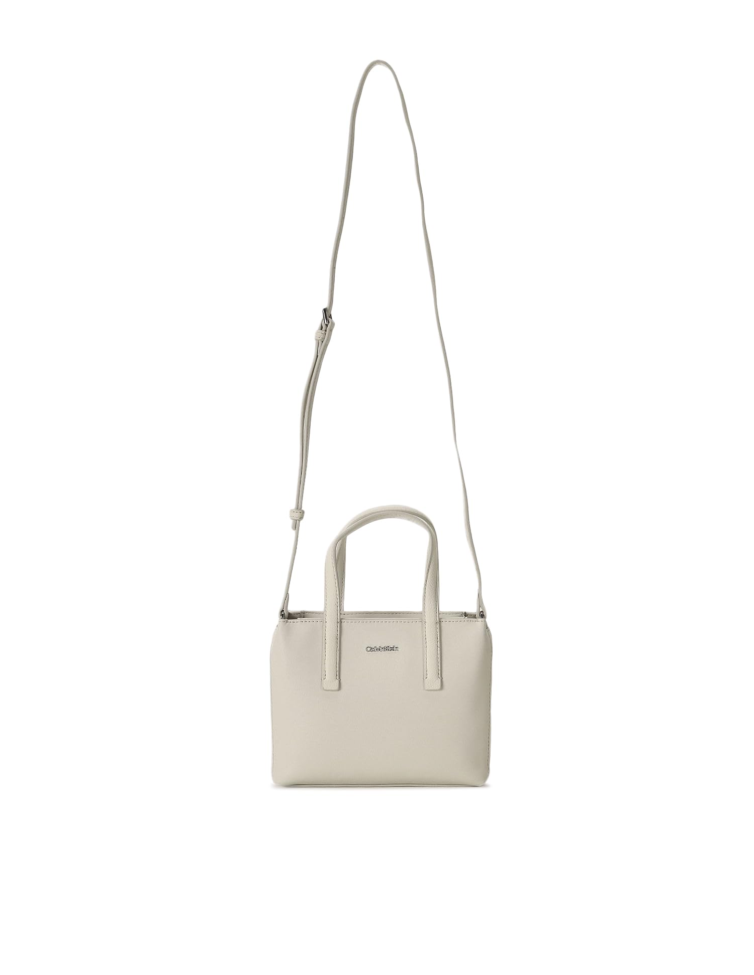 Calvin Klein Women's Ck Must Mini Tote_Pu/Nubuck Crossovers, Dk Ecru, One Size