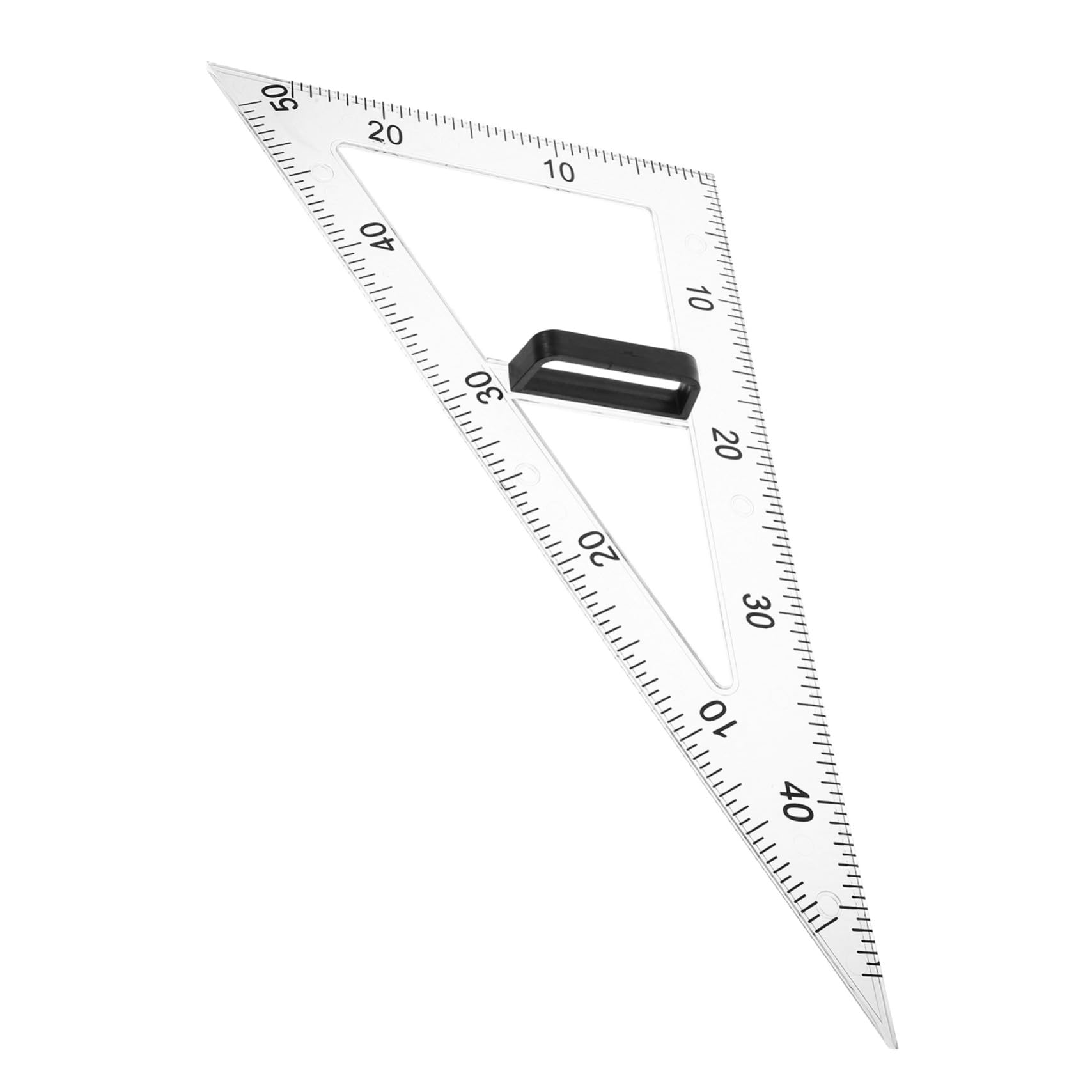 Magnetisches Dreikantlineal durch Magnetisches Design mit 60-grad Winkelmesser aus Abs Transparentes Zeichenlineal Verhindert Verlust für Mathematikunterricht und Physik