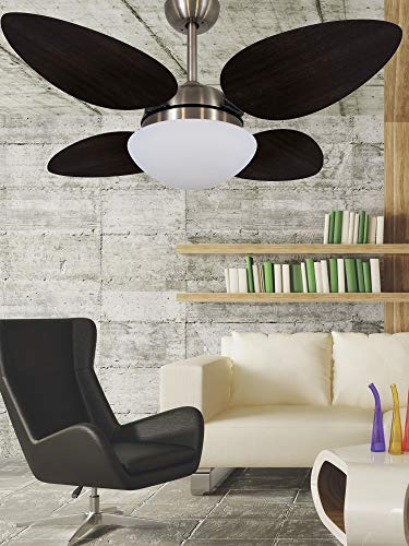 Ventilador De Teto Bronze 4 Pás Vr42 Volare Petalo Tabaco 220v Volare Volare 220v Bronze