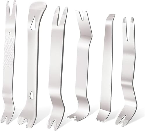 Juego de herramientas de extracción de molduras automáticas, acero Stianless, kit de herramientas de extracción de sujetadores, kit de herramientas