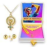 Lidia Pasalodos Colgante Simbolo Femenino - Colgante Venus - Empoderamiento Femenino - Regalos Feministas - Dia de La Mujer - 8M - Feminista - Feminismo