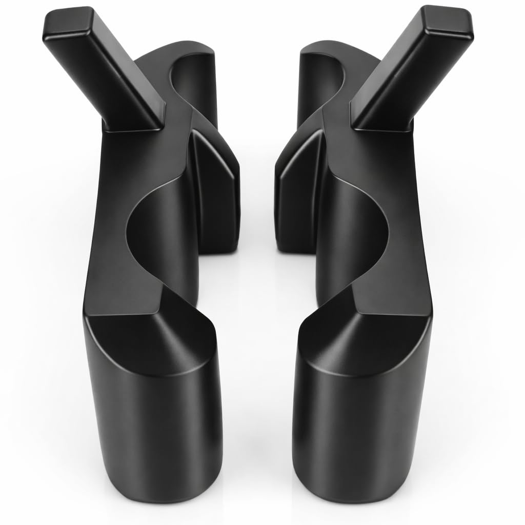 Supports de plateau de coffre compatibles avec Audi Q3 (2011-2018)/ Charnières renforcées anti-casse compatibles avec Q3 8U0863880L/ Étagère pour rideau en ABS Noir V2