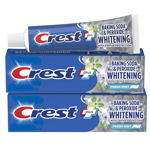 Crest Baking Soda & Peroxide Whitening Toothpaste with Tartar Protection,