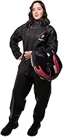 Capa De Chuva Moto Combate Feminina Impermeável Com Capuz Pvc Motociclista Motoboy Pioneira, XG