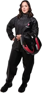 Conjunto Capa de chuva Motoqueiro Tamanho P PVC 0,28mm Combate Com Gola Masculino ou Feminino - Pioneira