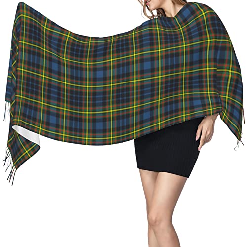 Winter Warm Wrap Shawl Macqueen Modern Tartan Print Scarves Blanket Scarf For Women Men3