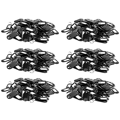 Étiquettes porte-clés noires lot de 600 pièces pour organisation