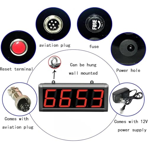 Compteur numérique LED 4 chiffres affichage 9999 pour ligne de production - 3