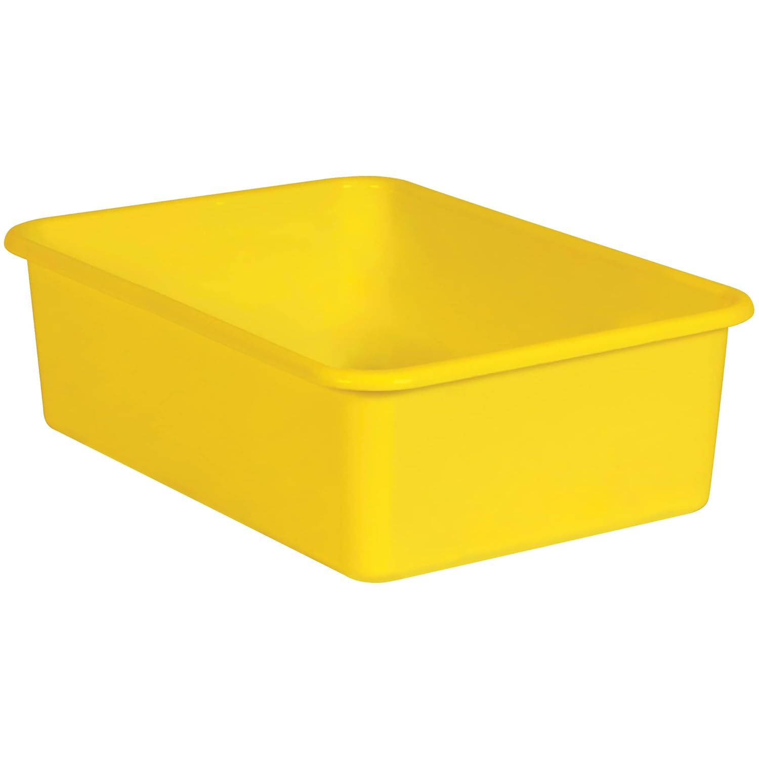 Teacher Created Resources® Yellow Large Plastic Storage Bin Home & Kitchen