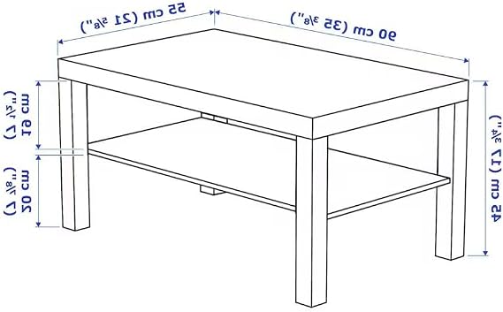 LACK Coffee table, black-brown Durable