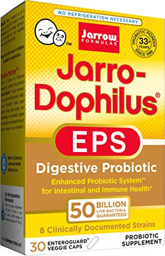 Jarrow Formulas Jarrow Formulas Jarro-dophilus EPS Ultra Potent, 50 Billion Cells Per Capsule, 30 Veggie Caps (Cool Ship, Pack of 3)