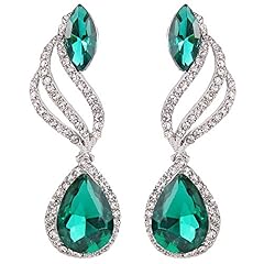 Emerald Color Silver-Tone