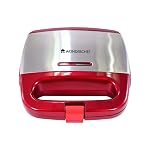 Wonderchef Crimson Edge Non-Stick Electric Griller,Sandwich Maker, Toaster |750 Watt| Auto Temp Control, LED Indicator| Non-Stick Coated Plates, Cool Touch Handle, Buckle Clip Lock| 2 Year Warranty