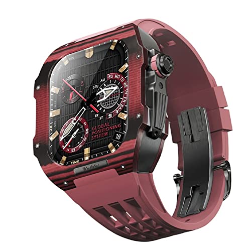 Correa de fibra de carbono para Apple Watch de 45 mm que redefine tu estilo personal