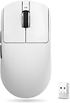 ATK VXE Dragonfly R1 Series Souris de jeu sans fil – ultra-léger (48–55 g), PixArt PAW3395/3395 SE Capteur réglable DPI jusqu'à 26,000 (R1 SE+, Noir)