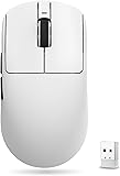 ATK VXE Dragonfly R1 Pro MAX Wireless Gaming Mouse, PAW3395 Sensor, DPI up to 26,000, 54g Lightweight, 150 Hr Battery Life, 5 Programmable Buttons, On-Board Memory, Dual-Mode 2.4G/Wired - White - 1