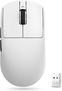 ATK Wireless Gaming Mouse VXE Dragonfly R1 White Lightweight 51 Grams with Pixart PAW3395 Sensor Wireless and Wired Compatible Domestic Genuine Product