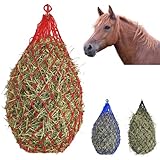 U ANNPER 3PCS Hay Net for Horses, Slow Feed Hay Bag, Hanging Hay Feeder for Horses, Goats, Sheep