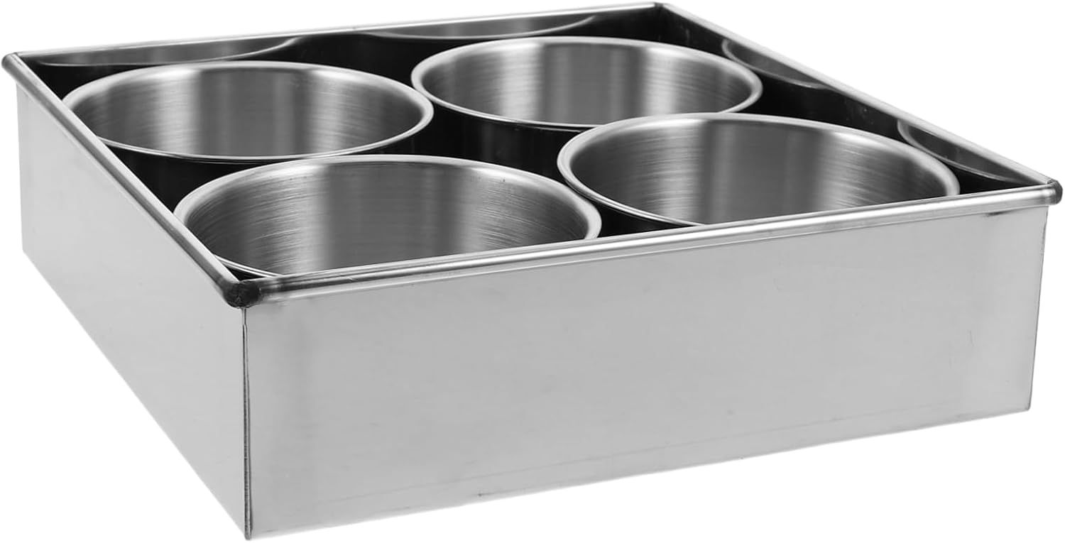 Compartment Stainless Steel Seasoning Box with Airtight Lid Japanese Style Household Spice Storage Container for Sauces and Condiments and Easy-clean Stainless Steel Organizer