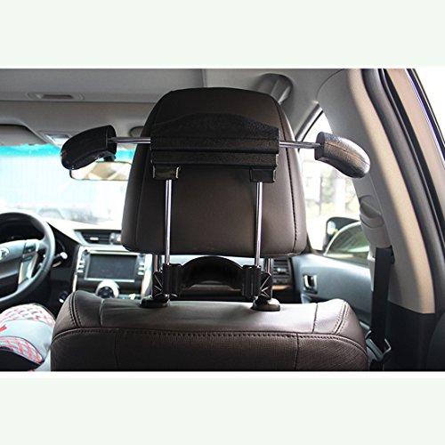  Bfred Car Seat Coat Rack Hanger Seat Chair Back Multifunction Suit Retractable Hanger (Black) #TOP6
