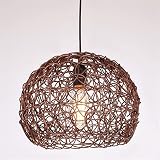 VejiA Lámparas de araña esféricas creativas rurales E27, accesorios de iluminación para techo, altura ajustable, colgante de esti