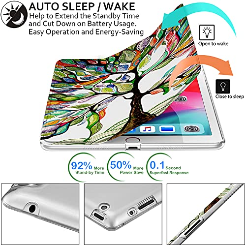 Image of DuraSafe Cases For iPad 9.7 Inch 4 3 2 Generation [iPad 4th 3rd 2nd Old Model ] A1458 A1416 A1395 A1458 A1416 A1395 MC705HN /A MD328HN /A MD333HN /A PrintediPad Cover with Frosted Hard Back - Olivia Tree