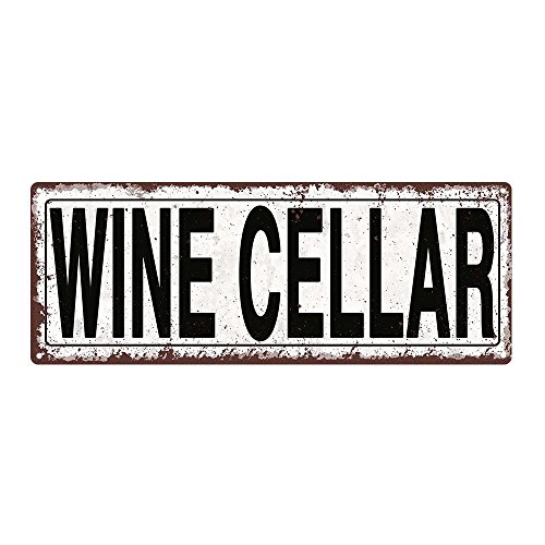 Homebody Accents Outdoor Wine Cellar 6"x16" Metal Sign, Rustic, Vino, Wine Lover, Guaranteed Not to Fade for 4 Years