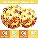 48pcs Thanksgiving Leaf Party Supplies Fall Maple Leaves Paper Plates Set Disposable Thanksgiving Party Dinner Dessert Plate Birthday Tableware Autumn Decorations Favors, Including 9