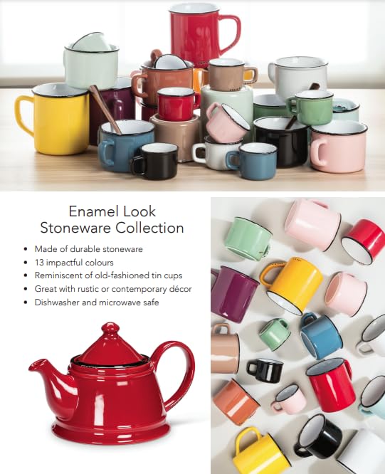 Amazon.com: Abbott Collection, Enamel Look Mug-Mint : Home & Kitchen