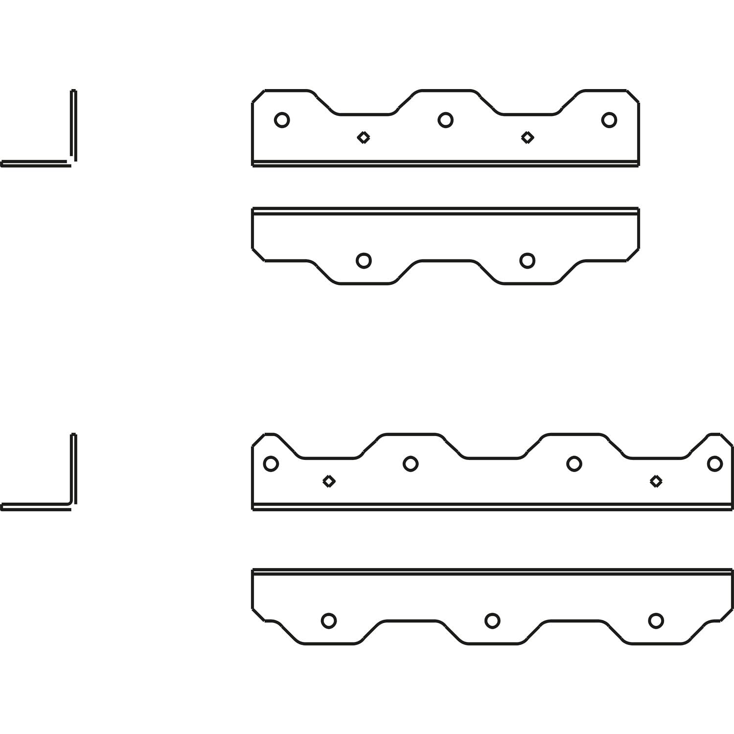 Simpson Treppenwinkel TA10Z Strong Tie - Winkelverbinder mit 7 Löcher für den schnellen und einfachen Bau einer Holztreppe, Stahl verzinkt - 20 Stück