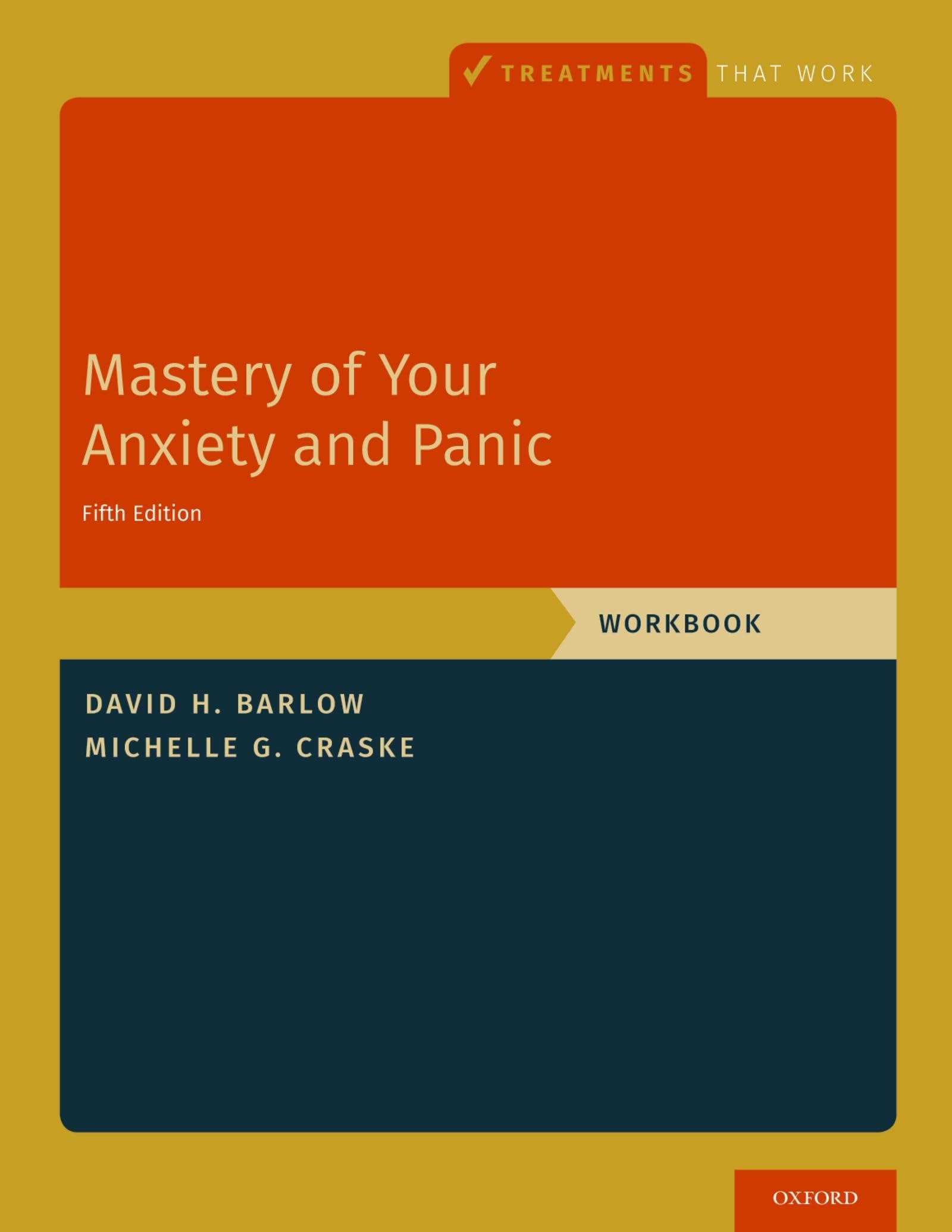 Mastery of Your Anxiety and Panic Workbook by David H.  Barlow (Paperback Book)