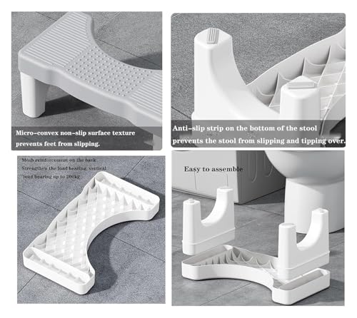 Taburete de baño ajustable azul: accesorio ergonómico para corregir la postura 6