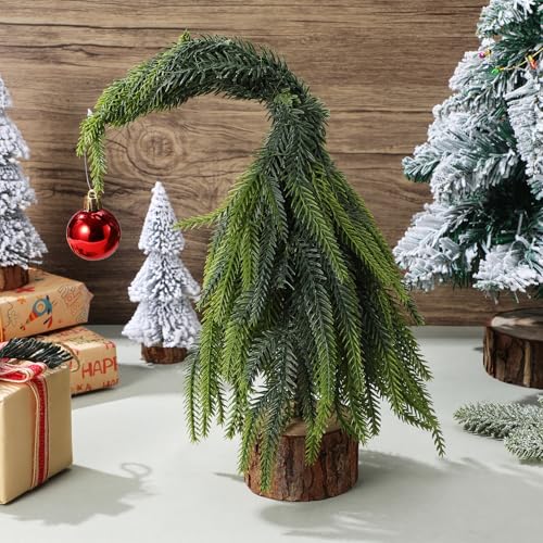 Árboles de Navidad pequeños de madera para espacios pequeños sin desorden 5