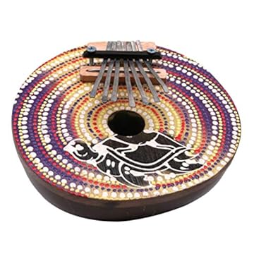 Capa do livro ARTIBETTER Piano de Polegar Kalimba Africano Mbira 7 Chave Sintonizável Casca de Coco Mbira Dedo Polegar Portátil Instrumento Musical de Piano