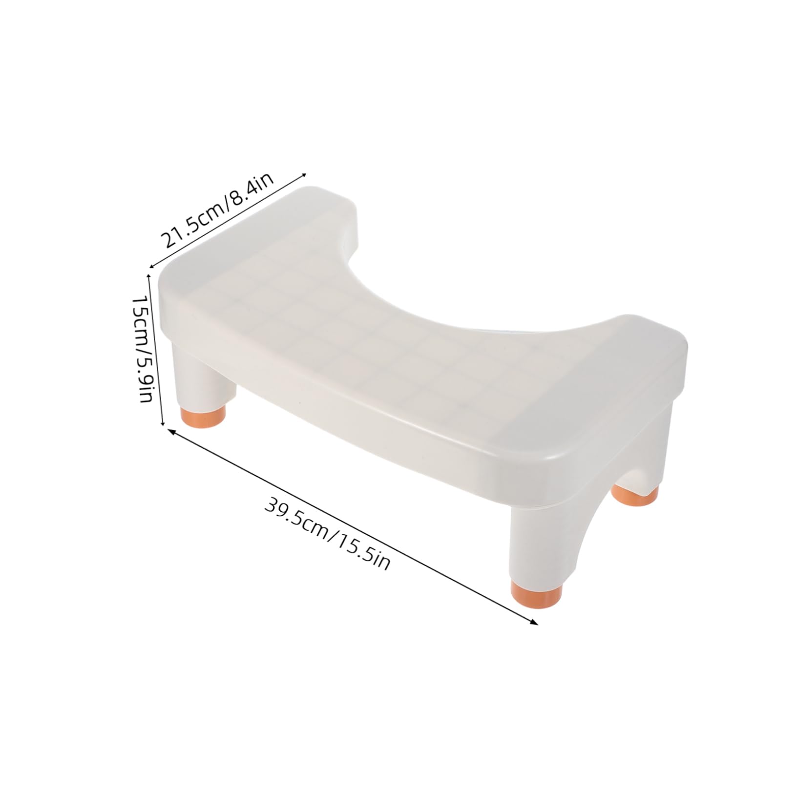 minkissy Portable Squatting Stool Plastic Potty Bench for Boys and Girls Adults Bathroom Step Stool Adjustable Height for Seniors