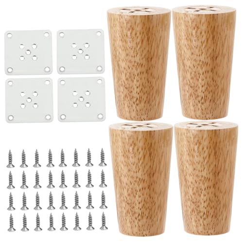 Patas de madera para sofá y soluciones de repuesto para elevar mesas de centro 7