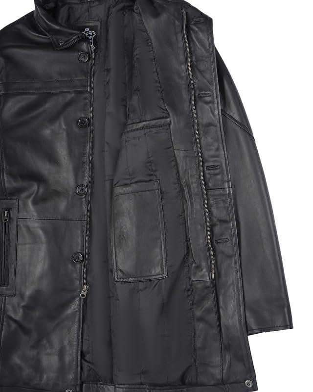 Image of Decrum Tall Leather Jacket Men