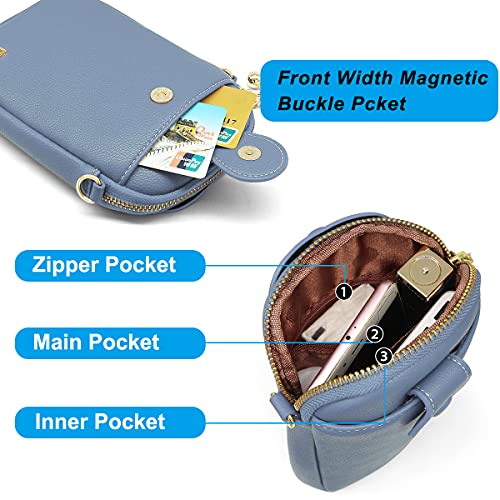 GOUNNU Borsa a Tracolla per Telefono con Touch