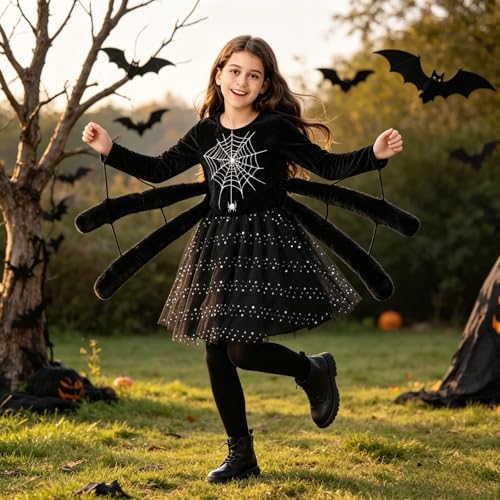Disfraz de Araña para Niñas Talla 8-10 Años miniatura 6
