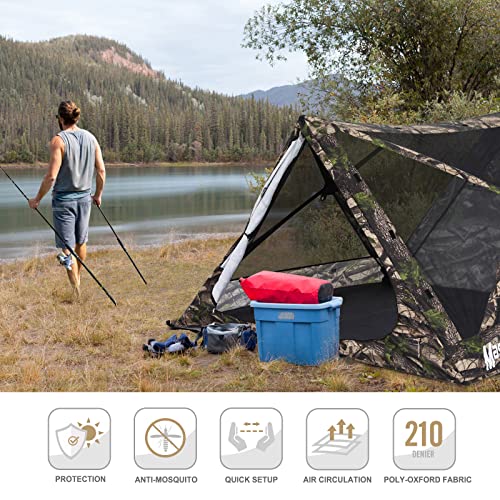 Image of MASTERCANOPY 7x7 Portable Screen House Room Pop up Gazebo Outdoor Camping (7x7, Camouflage)