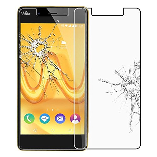 HQ-CLOUD® lot de 2 Films Vitre Verre Trempé de protection d'écran pour Wiko Tommy - Transparent