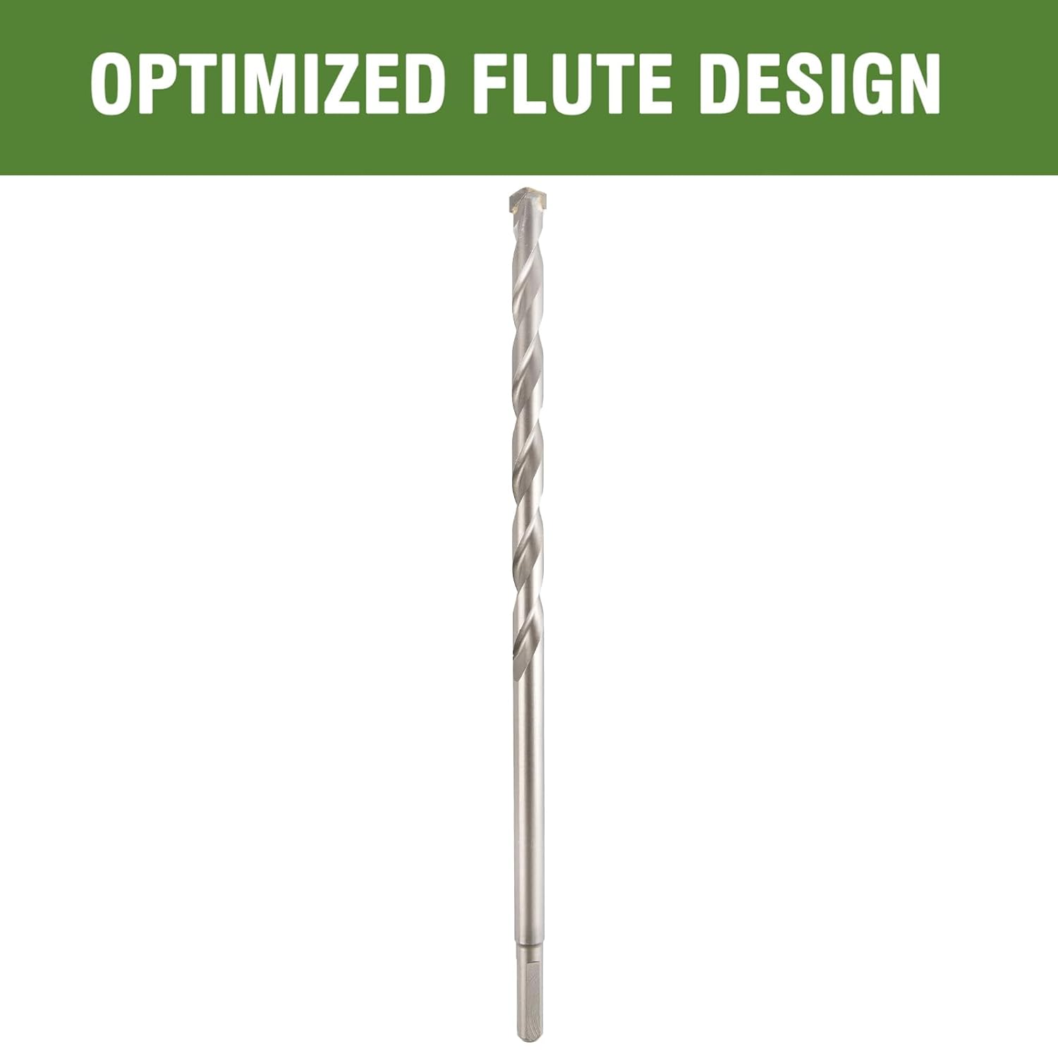 9/16" x 12" Masonry Drill Bits 9/16 inch Concrete Hammer Drill Bits Carbide Tipped, for Cement, Brick, Stone, 3-Flat Shank