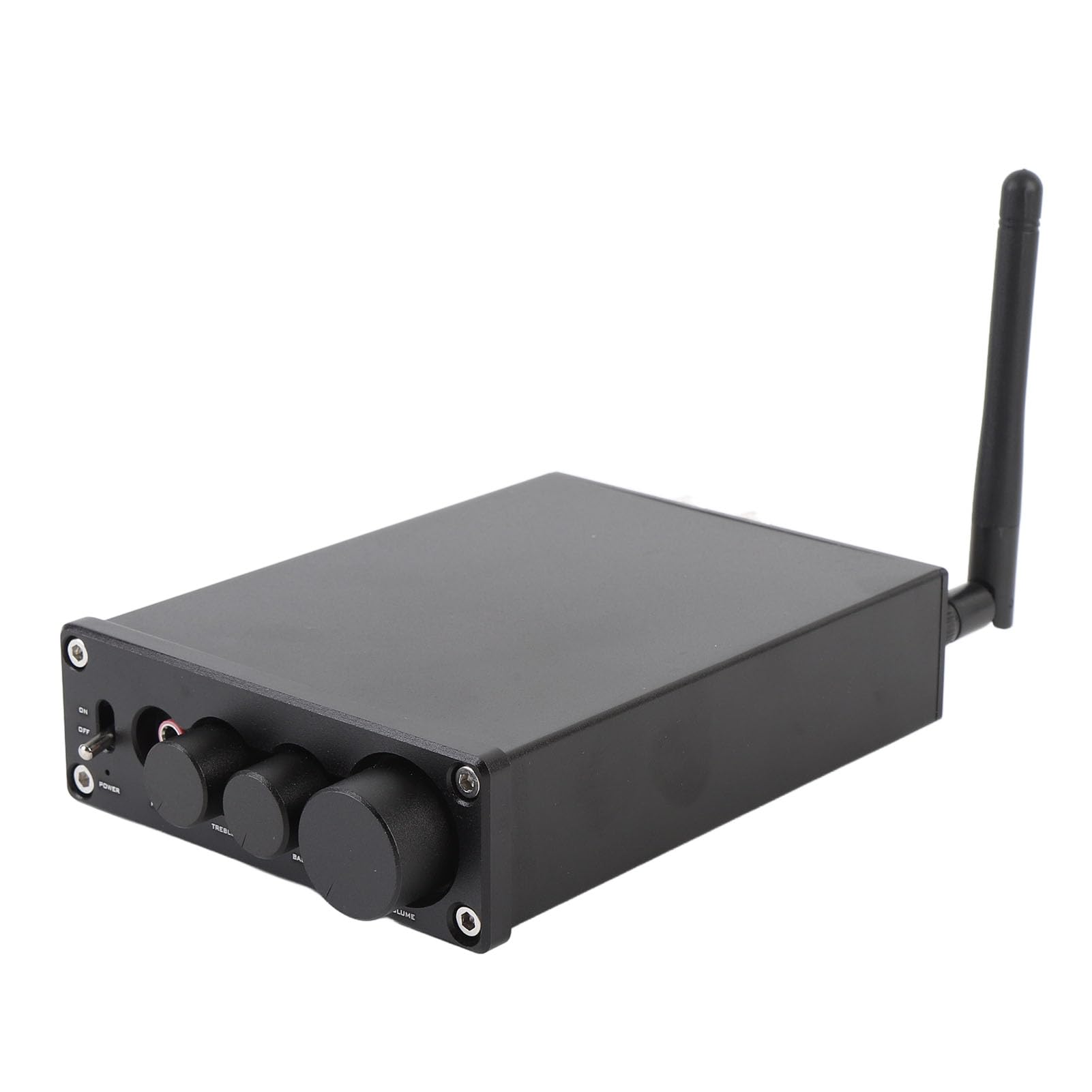 KKPLZZ Amplificatore stereo a 2 canali, amplificatore di corrente senza fili, connettori per altoparlanti passivi in interni, esterni, soffitto del garage (spina europea)