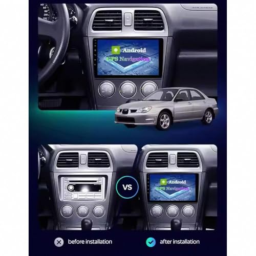 Navegador GPS Subaru Impreza con pantalla táctil HD y Android Auto 7
