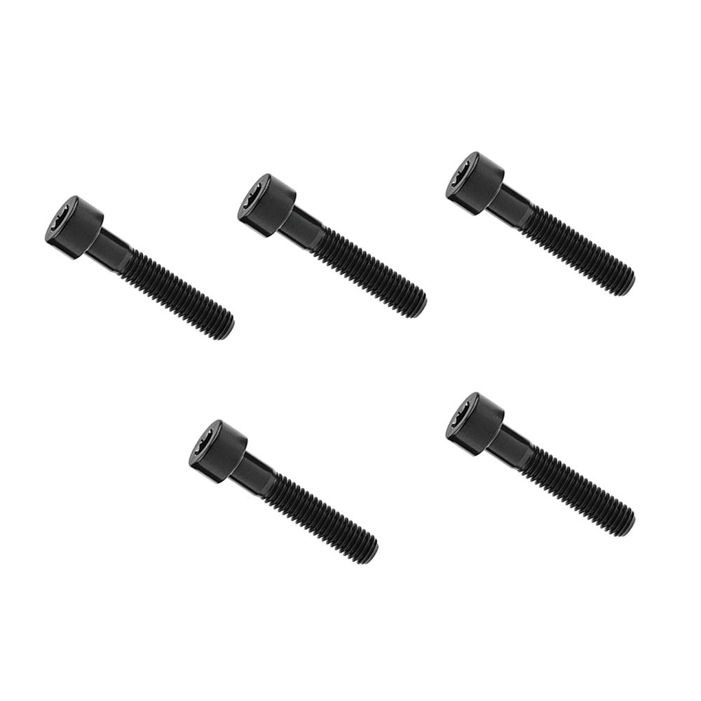 Titanium Bolt DIN912 M8x15 20 25 30 35 40 45 50 60 70mm Square Head Hex Socket Screws Pitch 1.25mm Pack of 5 (M8x35mm, Black)