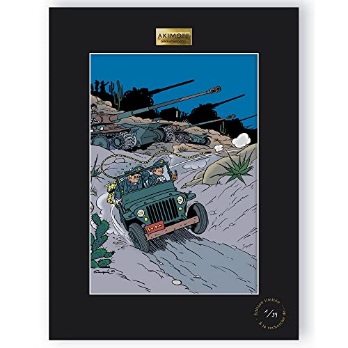 Poster Akimoff Spirou & Fantasio Le dictateur et le champignon 30x40 cm