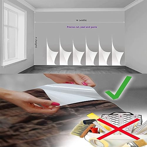 Papier peint mural autocollant pour rénover un mur salon en plâtre blanc 3D - 7