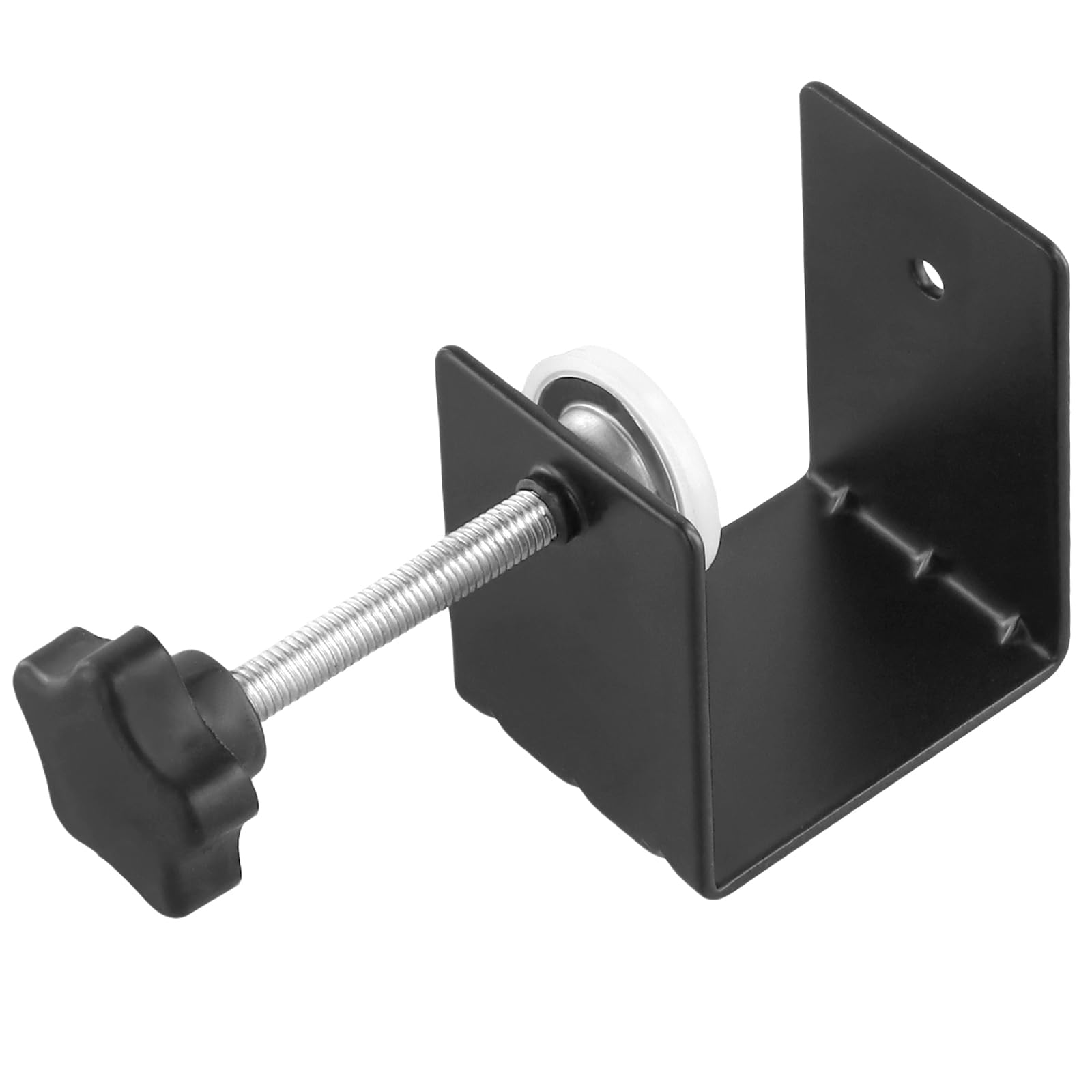 SINJEUN Lot de 6 pinces en C noires en acier laminé à froid Tigre pour bureau, clôture, tiroir, installation avant de meubles, armoires, tiroirs